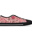 Women's Low Top Sneakers, medical pattern, unique design.