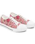 Women's Low Top Sneakers, medical pattern, unique design.