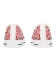 Women's Low Top Sneakers, medical pattern, unique design.