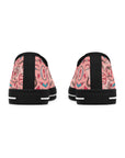 Women's Low Top Sneakers, medical pattern, unique design.