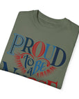 Nurse T-Shirt | Proud to be a Nurse | Unisex Garment-Dyed