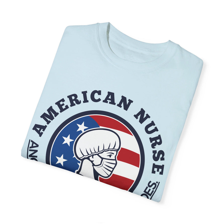 American nurse, angels in comfortable shoes, T-shirt