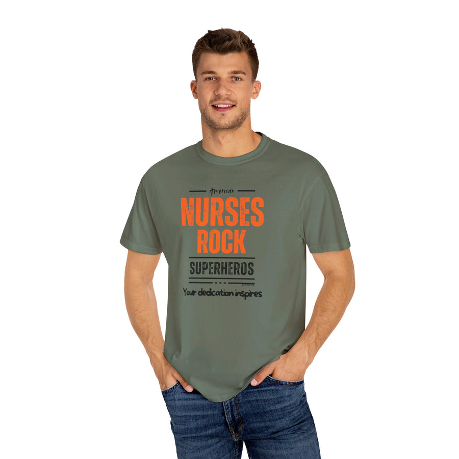 American nurses rock, inspires, t-shirt