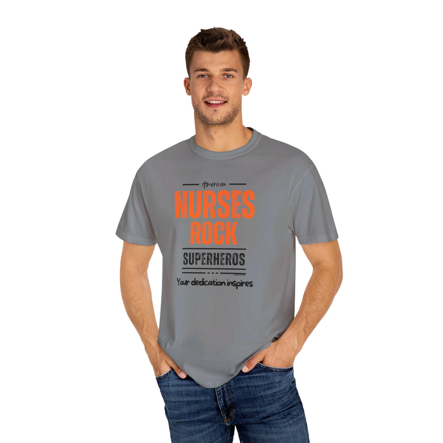 American nurses rock, inspires, t-shirt