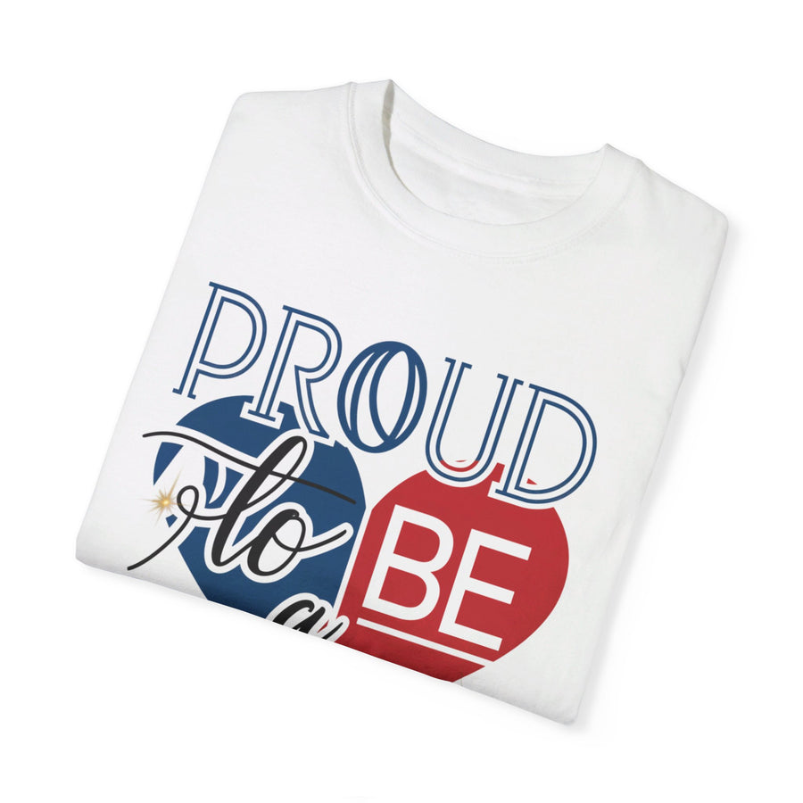 Nurse Pride T-Shirt - Red, White, and Blue Unisex Garment-Dyed Tee