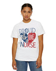 Nurse Pride T-Shirt - Red, White, and Blue Unisex Garment-Dyed Tee