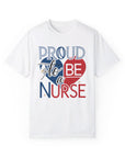 Nurse Pride T-Shirt - Red, White, and Blue Unisex Garment-Dyed Tee