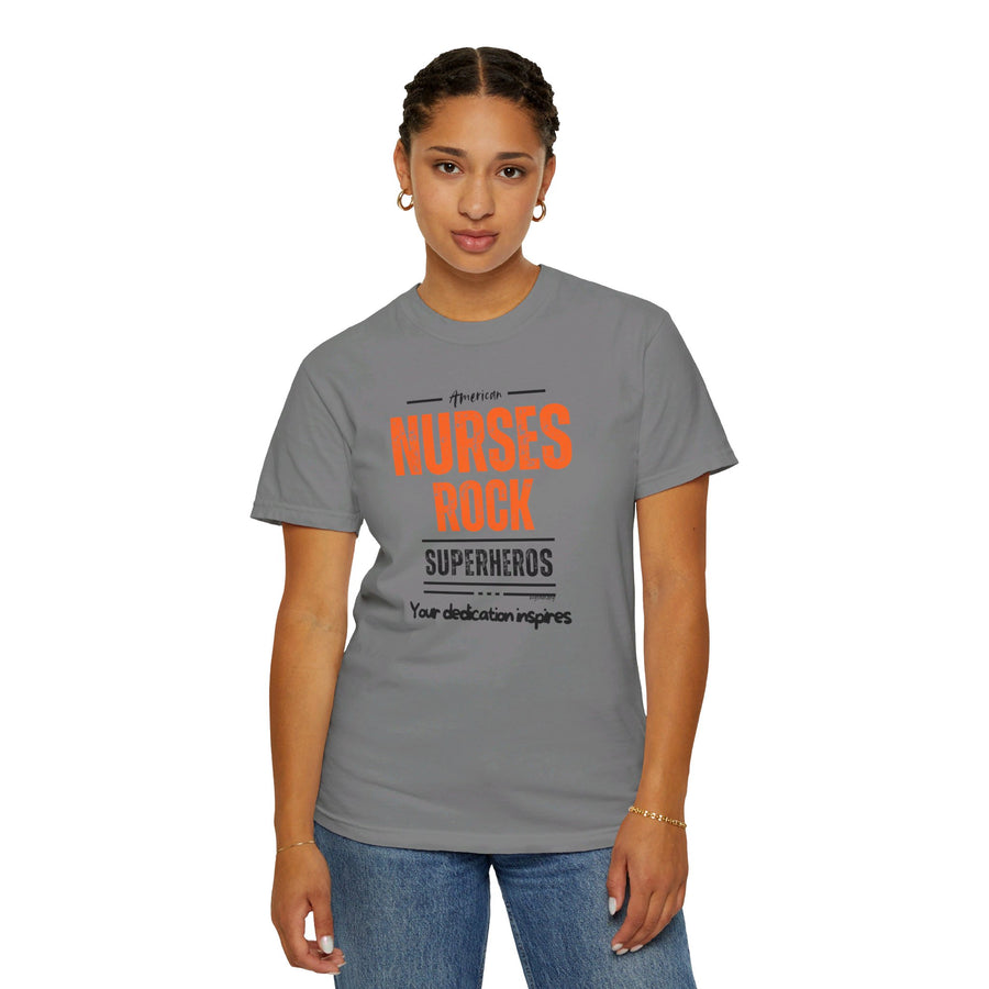 American nurses rock, inspires, t-shirt