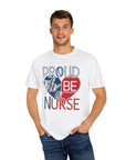 Nurse Pride T-Shirt - Red, White, and Blue Unisex Garment-Dyed Tee