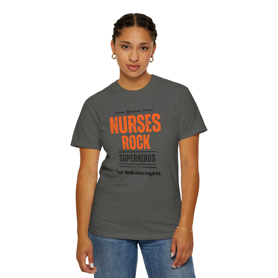 American nurses rock, inspires, t-shirt