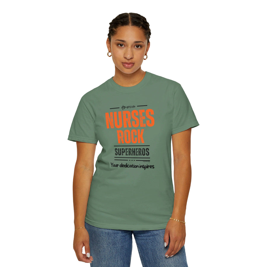 American nurses rock, inspires, t-shirt