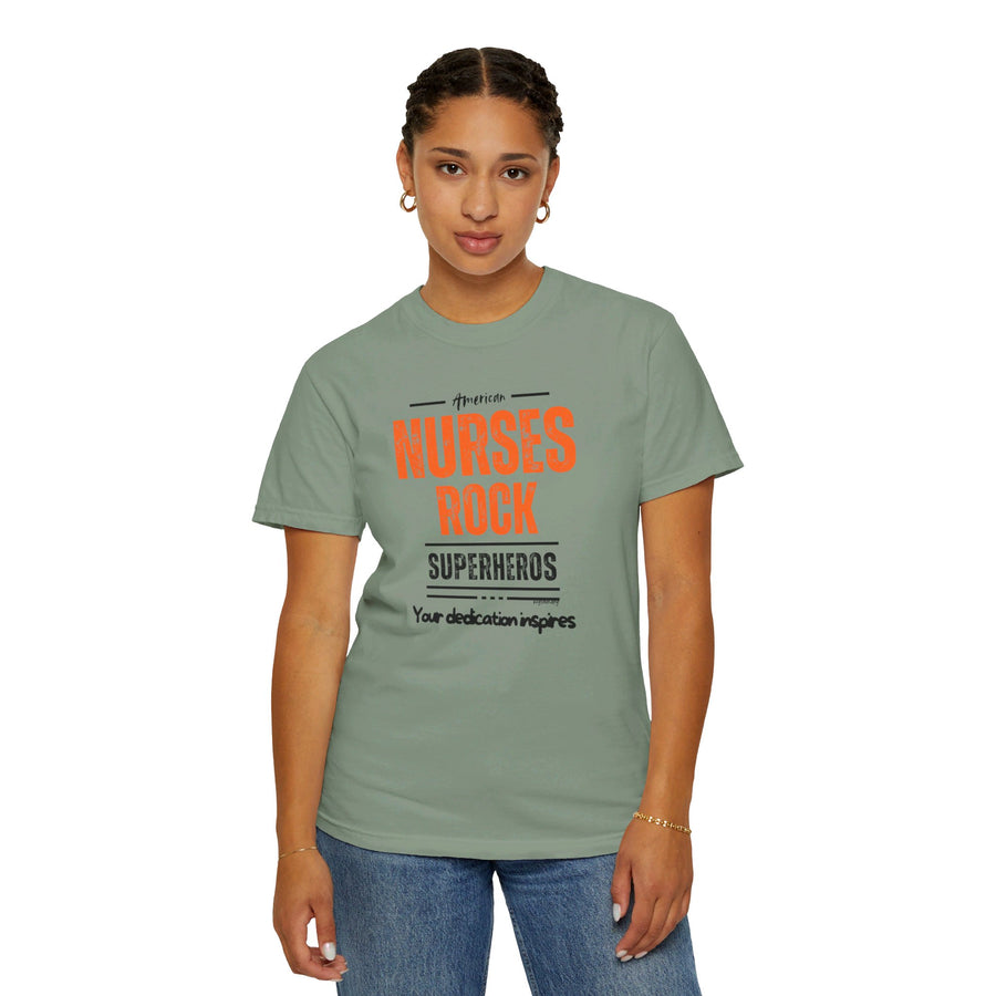 American nurses rock, inspires, t-shirt